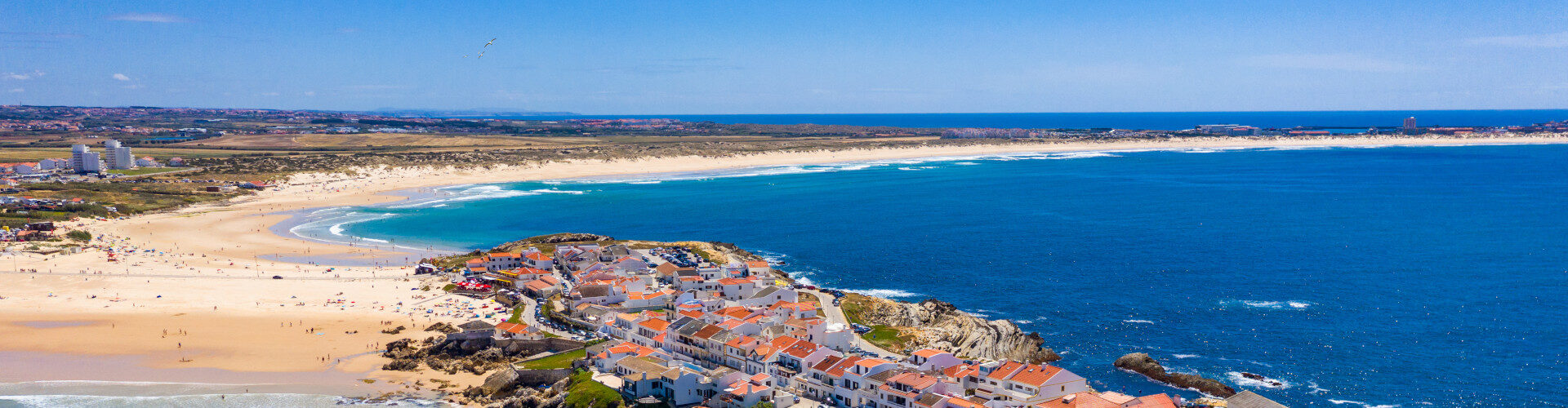 Aerial view of Baleal, Portugal