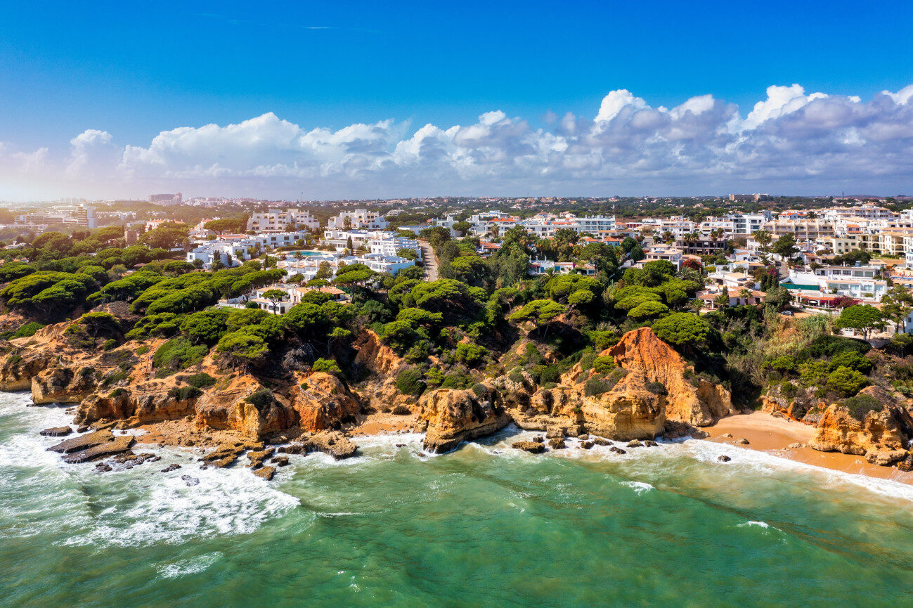 Coastal village Olhos de Água in Albufeira, Algarve