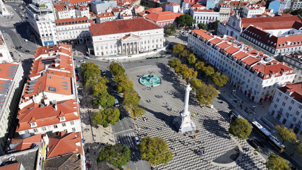 Visa and Legal Assistance in Portugal 1 Aerial view of Rossio in Lisbon